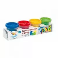 Набор для детского творчества «Тесто-пластилин 4 цвета» GENIO KIDS